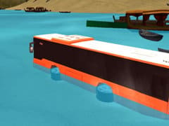 Beach Bus Driving : Water Surface Bus Game