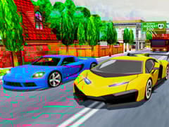 Car Racing In Fast Highway Traffic