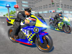 Police Bike Stunt Race Game