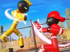 Stickman Police VS Gangsters Street Fight
