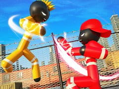 Stickman Police VS Gangsters Street Fight